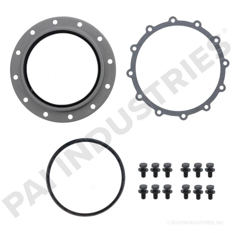 Kit de retén delantero de cigüeñal PAI 136130 para motor Cummins ISX con referencias OEM compatibles.